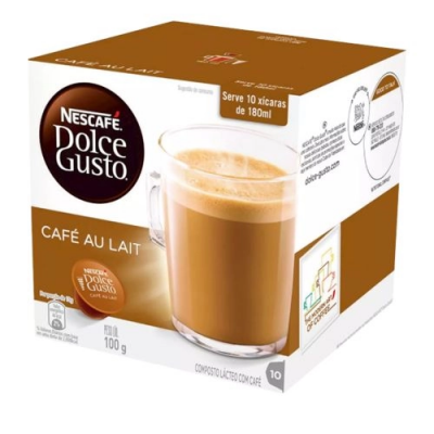 CÁPSULA NESCAFÉ DOLCE GUSTO CAFÉ AU LAIT 10 CÁPSULAS