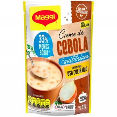 SOPA MAGGI EQUILIBRIUM CREME DE CEBOLA 33% MENOS SÓDIO 61 GRAMAS