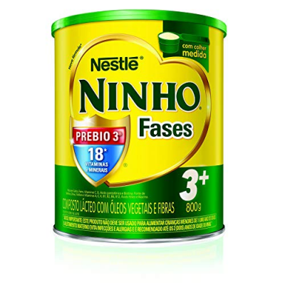 COMPOSTO LÁCTEO NINHO FASES 3+ 800 GRAMAS