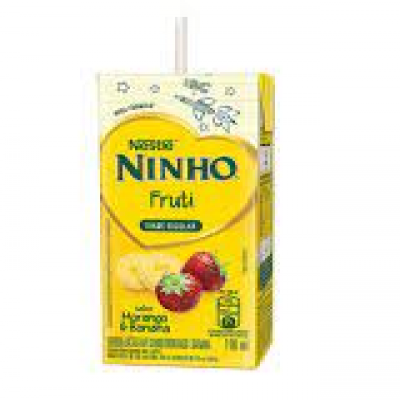 BEBIDA LACTEA NESTLE NINHO FRUTI MORANGO  E BANANA  190 ML