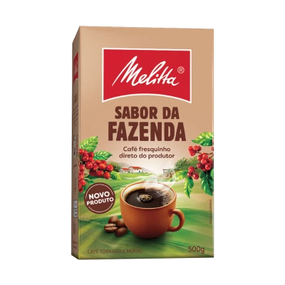 CAFÉ TORRADO E MOÍDO MELITTA SABOR DA FAZENDA CAIXA 500 GRAMAS