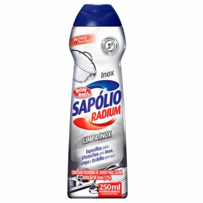 SAPÓLIO RADIUM LIMPA INOX 250ML
