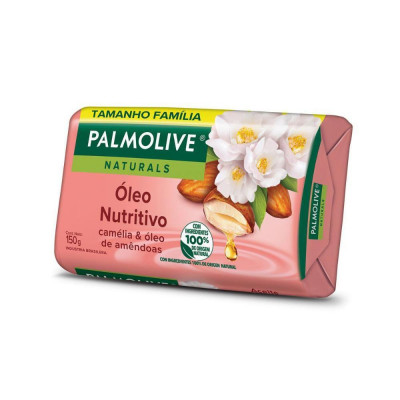 SABONETE PALMOLIVE NATURALS ÓLEO NUTRITIVO CAMÉLIA E ÓLEO DE AMÊNDOAS 150 G
