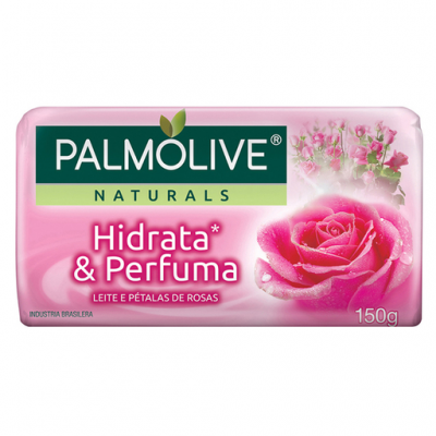 SABONETE PALMOLIVE LEITE E PÉTALAS DE ROSAS 150G