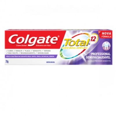 CREME DENTAL COLGATE TOTAL 12 PROFESSIONAL GENGIVA SAUDÁVEL 70G