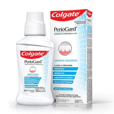 PERIOGARD ENXAGUANTE BUCAL COLGATE 250ML SOLUÇÃO BUCAL SEM ÁLCOOL