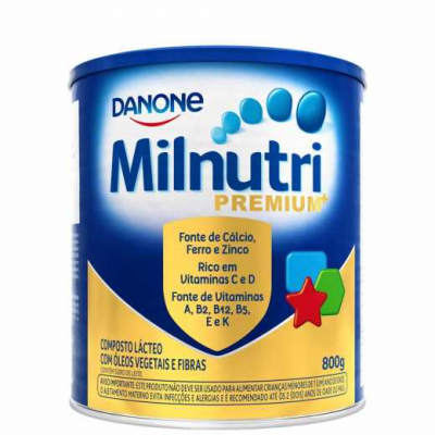 COMPOSTO LÁCTEO DANONE MILNUTRI PREMIUM 800 GRAMAS