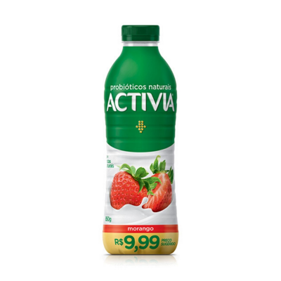 LEITE FERMENTADO DANONE ACTIVIA MORANGO 850G