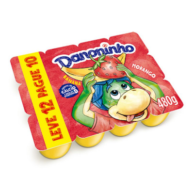 IOGURTE DANONINHO MORANGO E BANANA 480 G