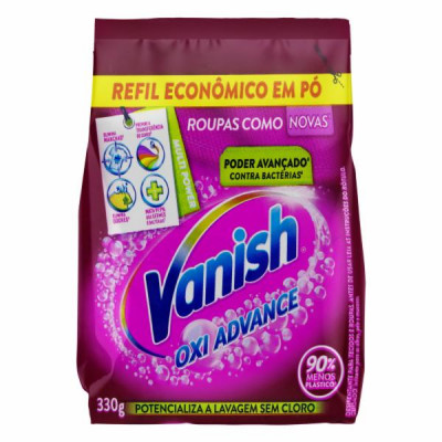 TIRA MANCHAS SEM CLORO EM PÓ VANISH OXI ADVANCE REFIL ECONÔMICO 330 G