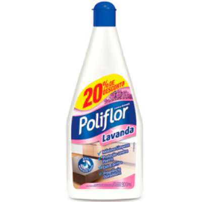 LUSTRA MÓVEIS POLIFLOR LAVANDA 20% DE DESCONTO 500 ML