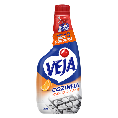 LIMPADOR VEJA DESENGORDURANTE COZINHA LARANJA REFIL 500 ML