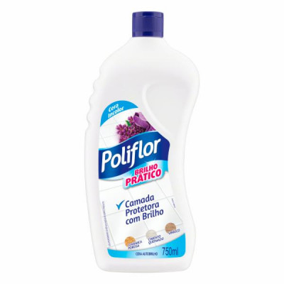 CERA LÍQUIDA POLIFLOR BRILHO PRÁTICO 750 ML