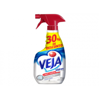 LIMPA VIDROS VEJA SPRAY VIDREX CRISTAL 500ML