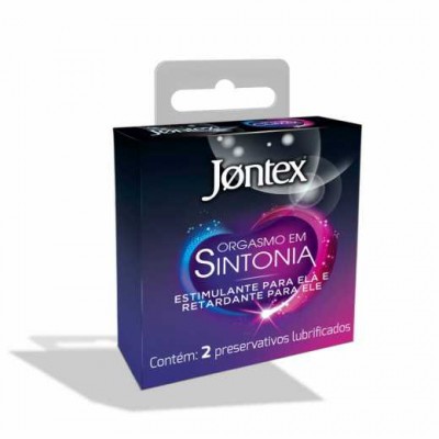 PRESERVATIVO JONTEX ORGASMO EM SINTONIA 2 UNIDADES