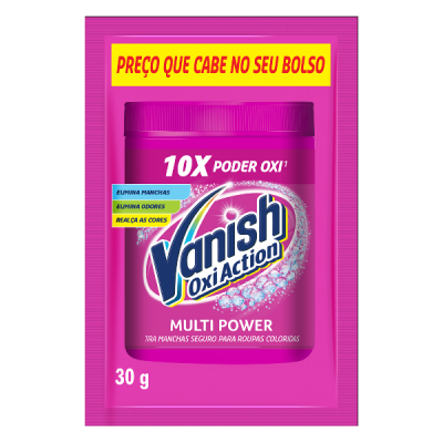 TIRA MANCHAS EM PÓ VANISH PINK 30G