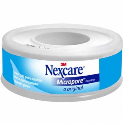 FITA MICROPORE NEXCARE BRANCA 12MMX4,5M