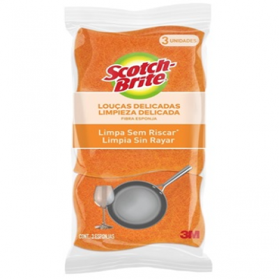 ESPONJA SCOTCH BRITE NÃO RISCA 3 UNIDADES