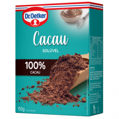 CACAU EM PÓ SOLÚVEL DR. OETKER 100% CACAU 150 GRAMAS