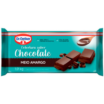 CHOCOLATE DR. OETKER COBERTURA MEIO AMARGO 1,01 KG