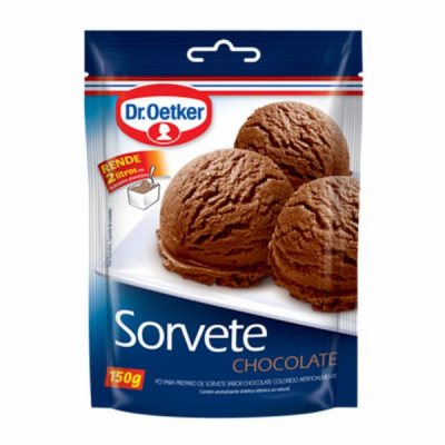 SORVETE EM PÓ DR. OETKER CHOCOLATE 150G