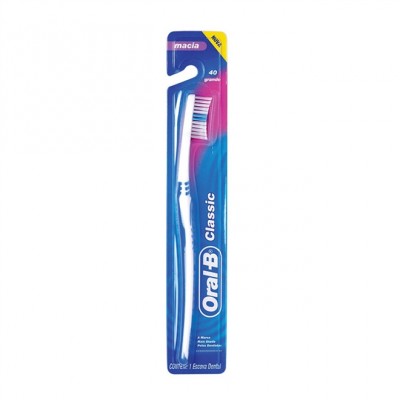 ESCOVA DENTAL ORAL B CLASSIC NÚMERO 40 1 UNIDADE