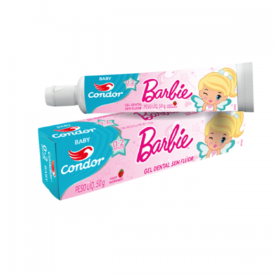 CREME DENTAL INFANTIL CONDOR BARBIE MORANGO 50G