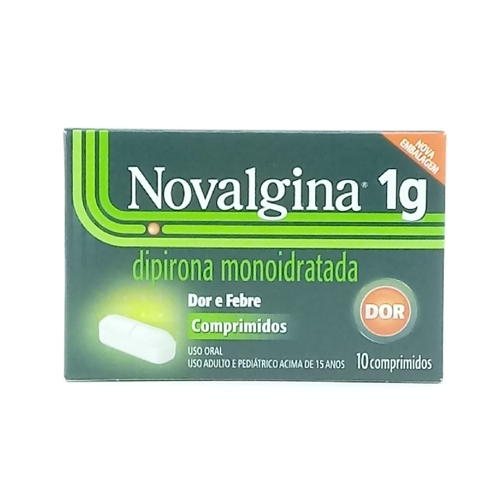 NOVALGINA 1G 10 COMPIMIDOS SANOFI