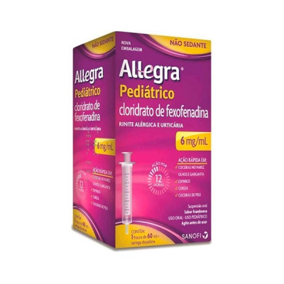 ALLEGRA 6 MG/ ML ANTIALÉRGICO PEDIÁTRICO SANOFI 60 ML