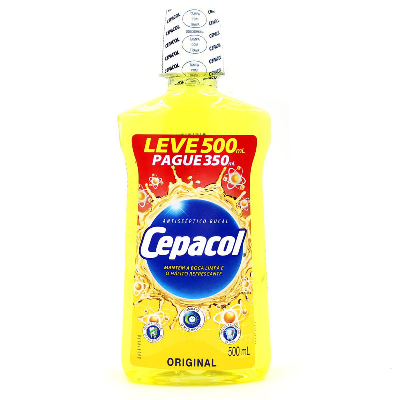 ENXAGUANTE ANTISSÉPTICO BUCAL CEPACOL TRADICIONAL 500ML