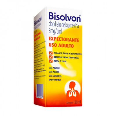 BISOLVON CLORIDRATO DE BROMEXINA 8MG/5ML XAROPE EXPECTORANTE ADULTO