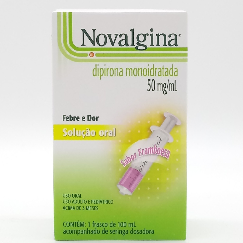 NOVALGINA 50MG SOLUÇÃO ORAL SANOFI 100ML