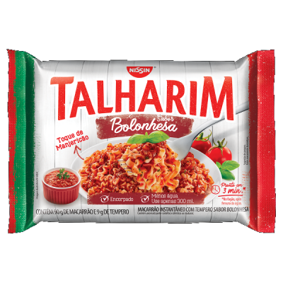 MACARRÃO INSTANTÂNEO NISSIN TALHARIM BOLONHESA 110G