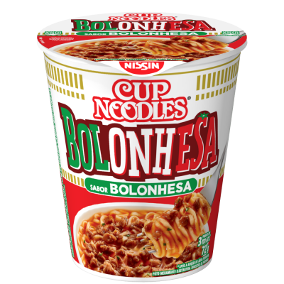 MACARRÃO CUP NOODLES BOLONHESA 72 GRAMAS