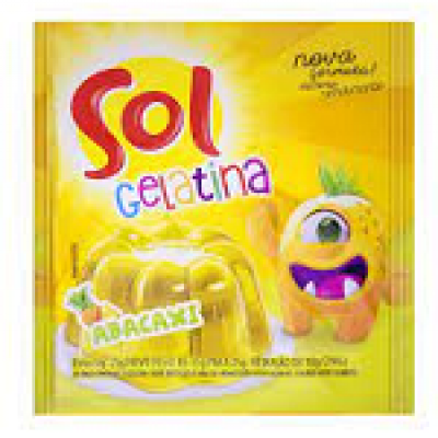 GELATINA SOL SABOR ABACAXI 25 GRAMAS