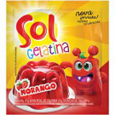 GELATINA SOL MORANGO 25 GRAMAS