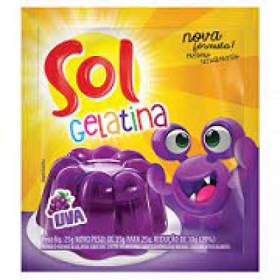 GELATINA SOL SABOR UVA 25 GRAMAS