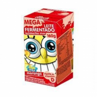 LEITE FERMENTADO ELEGÊ BOB ESPONJA MORANGO 160 G