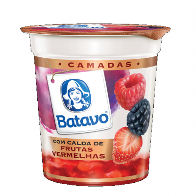 IOGURTE BATAVO CAMADAS CALDA DE FRUTAS VERMELHAS 100G