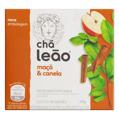 CHÁ LEÃO MAÇÃ & CANELA 20G