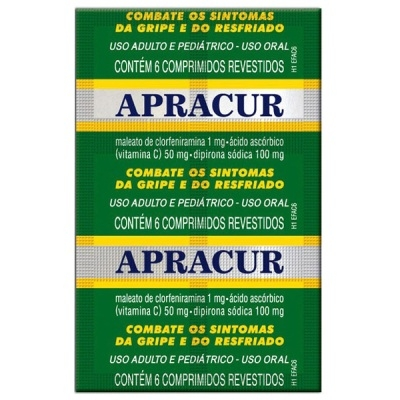 APRACUR 6 COMPRIMIDOS