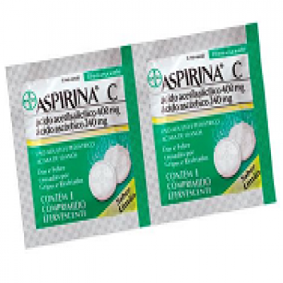 ASPIRINA C COM 2 COMPRIMIDOS EFERVESCENTES