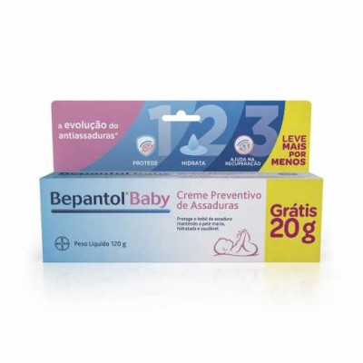 CREME PREVENTIVO DE ASSADURAS BEPANTOL BABY 120G