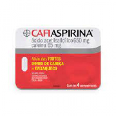 CAFIASPIRINA 650MG + 65MG COM 4 COMPRIMIDOS