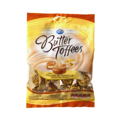 BALA BUTTER TOFFEES MARACUJÁ 100G