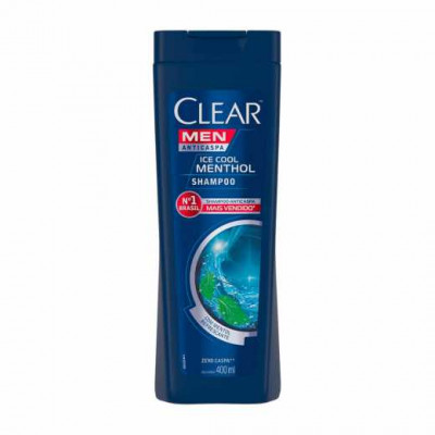 SHAMPOO CLEAR MEN ANTICASPA ICE COOL MENTHOL 400 ML