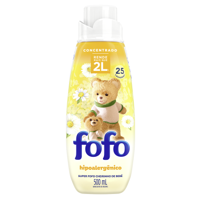 AMACIANTE FOFO CONCENTRADO HIPOALERGÊNICO CHEIRINHO DE BEBÊ 500 ML