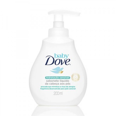 SABONETE DOVE BABY LIQUIDO SENSIVEL 200 ML