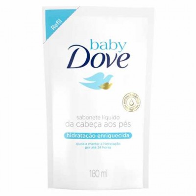 SABONETE LÍQUIDO DOVE BABY ENRIQUECIDA 180 ML