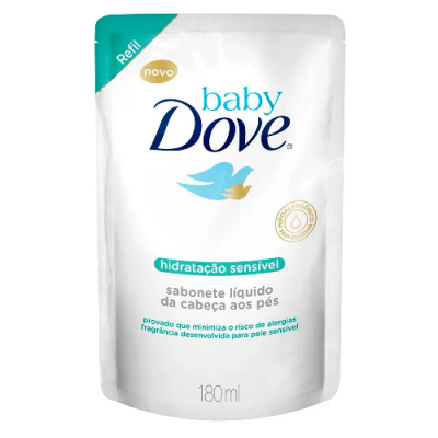 SABONETE LÍQUIDO DOVE BABY HIDRATAÇÃO SENSÍVEL 180ML